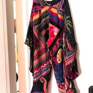 FARMrio pants with crossed front scarf tie